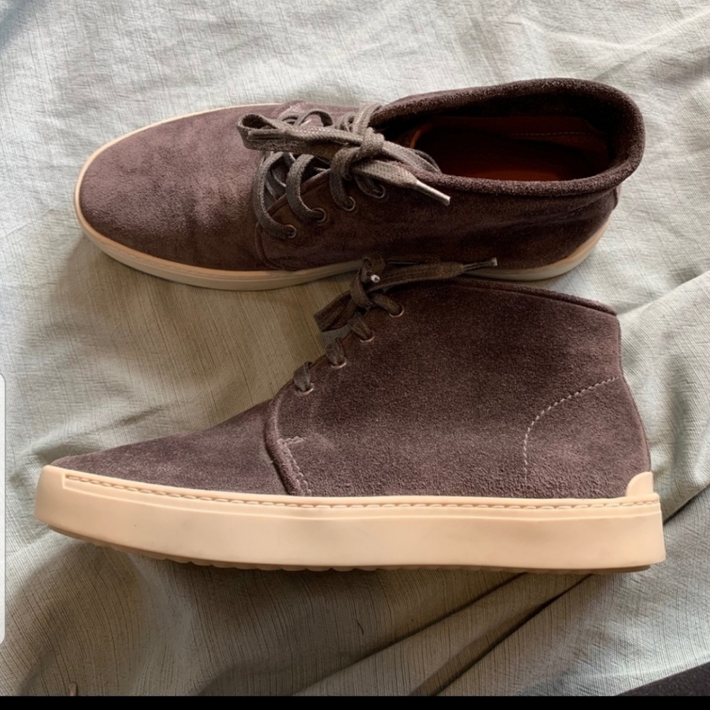 rag & bone High Top Gray Suede Sneakers